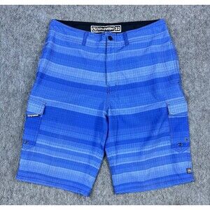 Ocean Current Men's Board Shorts Hybrid Blue Swim Trunks Surfing Beach Size 32